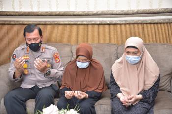 Polda Lampung beri Pendampingan Psikologis kepada Keluarga Korban Tenggelamnya KRI Nanggala-402